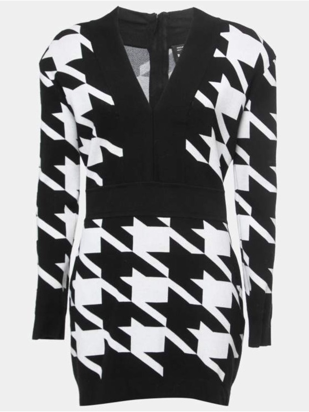 Balmain Houndstooth Print Mini Dress